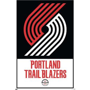 Trends International NBA Portland Trail Blazers - Logo 21 Wall Poster, 22.375" x 34", Unframed Version 3Pack