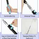 Bates- Telescopic Extension Pole, 12 Ft, Aluminum Alloy, Sturdy Multi-Purpose Extension Pole with Flip-Lock Design for Painting, Dusting and Cleaning
