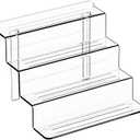 4 Tiered Stands for Display,4MM Thick and Durable,2 "Wide Clear Acrylic Risers Table Display Stand for Perfume Organizer,Cupcake Stands,Figurine Display,Makeup Display and Toy Funko Pop Display,1 Pack