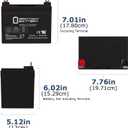 ML35-12 - 12 Volt 35 AH SLA Battery- Mighty Max Battery Brand Product