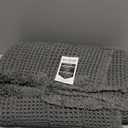 H.VERSAILTEX Waffle Bath Mat Super Absorbent Bathroom Mats Non Slip Bath Rugs for Bathroom Floor Machine Washable Dry Fast Bathroom Rugs for Beside Tub, 24" x 60", Grey