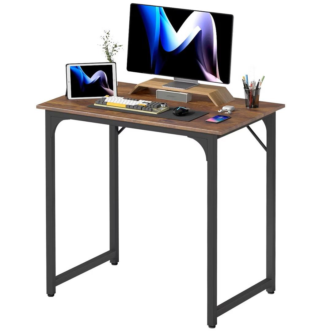 FDW Computer Desk 32 inch Length Study Writing Table Adjustable feet for Home Office, Vintage