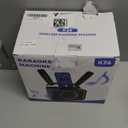 Karaoke Machine,Portable Bluetooth Speaker with 2 Wireless Microphone for Adults & Kids with LED Lights, Karaoke Microphone with PA System Supports USB/TF/AUX,Gift for Party (Black)