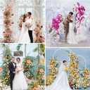 Putros Metal Arch Backdrop Stand White Wedding Backdrop Stand Set of 2 (7.2FT,6FT) Square Arch Frame for Birthday Party Graduation Ceremony Decoration
