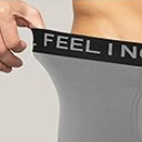 Natural Feelings Men's Underwear Coolzone Boxer Briefs for Men Pack Stretch Performance Quick Dry Sports Underwear, L