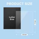 HOUYEE 100 Pack Binding Covers Set, 8.5x11 Inches, Including 50 Pcs 12 Mil Clear Binding Covers, 50 Pcs 16 Mil Sand Plastic Binding Covers