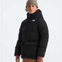 The North Face Teen North Down Fleece-Lined Short Parka | 600 Fill Waterfowl Down, Water Repellent, Insulated Hood, & Pockets, TNF Black, Medium