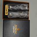 Cigar Lighter Triple Jet Flame Torch Lighter Refillable Butane Lighter with Cigar Punch, 2 Pack, Charcoal