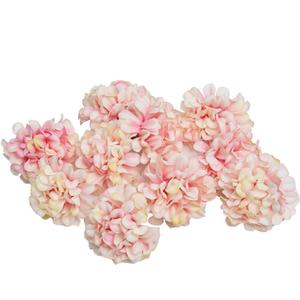 Artificial Silk Hydrangea Flower Heads 1.8 Inch DIY Wedding Party Home Garden Craft Decor for Hair Accessories Bouquets Headbands Hats Clothes Photo Albums Scrapbook Cards 50 Pack(Pink)