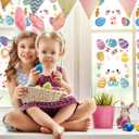 2 x 140PCS Easter Window Clings - 9 Sheets Double-Sided Reusable Bunny Egg Stickers, Anti-Collision Spring Decor for Glass, Mirror, Tile - Perfect for Home, School, Office & Indoor Party Decor