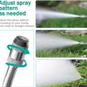 VANPET All Metal Replacement Sprayer Wand,1/4" & 3/8" & 1/2" Hose Fittings Sprayer Wand Replacement, Stainless Steel Sprayer Wand with Shut off Valve & 2 Hose Clamps (29 Inches Sprayer Wand)