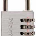 643DWD Aluminum Alpha Luggage Lock - Quantity 4