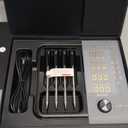 Wireless Meat Thermometer with 4 Probes, INKBIRD WiFi Meat Thermometer Digital Wireless for Rotisserie Grill Oven,Unlimited Range Dishwasher Waterproof Bluetooth Thermometer for iOS & Android (Black)