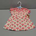 Touched by Nature Infant Toddler Girls Organic Cotton Dress and Cardigan, Rainbows Sunshine, 6-9M