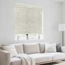 40" W x 72" H Cordless Light Filtering Roller Shade for Windows, Free Stop Windows Shades, Thermal Insulated Linen-Style Blinds for Home and Office, Modern Window Blind Color-Matched (Cream)