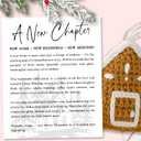 2 x Christmas Gingerbread Ornaments for Christmas Tree - House Warming Gifts New Home - New Home Ornament 2025 - Housewarming Gifts for First House, Couple - Gingerbread Cookie Crochet Ornament