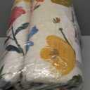 U'Artlines 6x9ft Floral Area Rug, Machine Washable Ultra Soft Low Pile Non Slip Non Shedding Accent Floor Carpet for Living Room, Bedroom, Dining Room, Office (Beige)