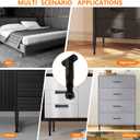 Bed Support Legs 6-11Inch,4 Pack Center Bed Replacement Parts,Adjustable Furniture Height Frame for Leveling Bed Brackets,King Size Furniture Heavy Duty Wood Slat