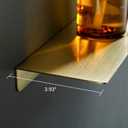 TRUSTMI Brushed Gold 20" Floating Shelf Wall Mounted Storage, 19.7" x 3.94"