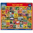 White Mountain 1000 Piece Jigsaw Puzzle Funny Rules, Crazy State Laws Large Pieces, Gift for Adults and Family, 24"x30" in, Collage
