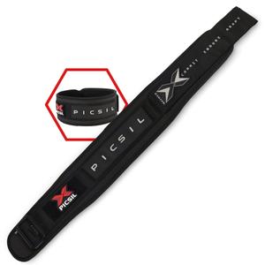 PICSIL - Weight Lifting Belt | Core & Back Support | Customizable with Patch Space | Ideal for Cross training, Squats & Barbell Exercises | Strength Belt for Women and Men | Coral, L