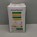 Electric Heated Blanket Throw 50''x60''Size Faux Fur Heating Blanket 10 Heating Settings, 1-8h Timer & Overheat Protection, Machine Washable, Soft Flannel and Sherpa Full Body Warmth (Light Gray)