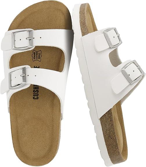 Lane Kids Sandals, Comfortable Cork Footbed Slide with Adjustable Straps and Supportive Design for Boys and Girls Sandals, Size US 5