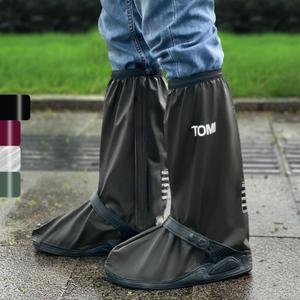 Waterproof Shoe Covers For RainRain Boot Covers With Zipper,Galoshes Shoe Ponchos,Reusable & Foldable,Non-Slip PVC Snow Boot Covers for Men and Women (Black, X-Large)