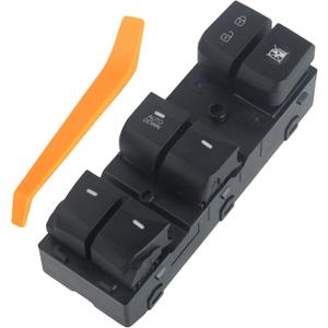 93570-3X040RY Black Master Power Window Switch Compatible with Elantra 2011 2012 2013 2014 2015 1.8L 2.0L L4(AUTO Down)