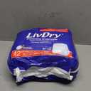 LivDry Adult XXL Incontinence Underwear, Extra Absorbency Adult Diapers, Leak Protection, XX-Large, 12-Pack