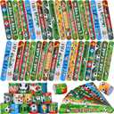 2 x OCTERIC 60 Pcs Soccer Slap Bracelets, Sport Snap Bracelets Bulk Soccer Themed Fun Party Favors for School Classroom Prize Celebration Gifts Party Accessories