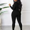 chicyes Women's Sexy Jumpsuits Workout Sleeveless Ribbed One Piece Casual Pants Plus Size Romper Summer Outfits (Black, M)