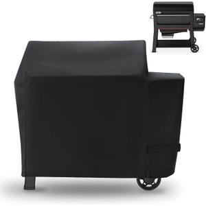 Grill Cover for Weber Searwood XL 600 Pellet Series, Waterproof Smoker Cover for Weber Grills Searwood 600 XL Pellet 3400146 Models, 600D Pellet Cover Replacement for Searwood 600 XL Cover