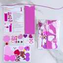 Winlyn 32 Sets Valentine's Day Decorations DIY Heart Animal Bookmarks Valentine Craft Kits Blank Foam Bookmarks with Hearts Stickers for Kids Classroom Activities Reading Party Favors Gift Exchange