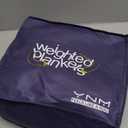 YnM Portable Weighted Lap Blanket for Adults, Perfect for Relaxation, Lounging, Napping, Sleeping & Travel(29x24 Inches, 7 Pounds, Dark Grey)