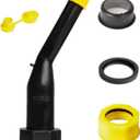 EZ-POUR Rigid Spout Replacement and Vent kit for Water Jugs and Pre-2009 Gas Cans - Update your Old Cans | Includes Spout, Cap, Replacement Vent, Flame Arrestor, & Secondary Base Cap