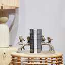 Decorative-Bookends Birds Book-Ends Heavy Duty - Unique Book Ends to Hold Books Heavy Duty Antique Book Stoppers for Shelf Office Desk Books Stand Organizer 2.3 LBS 4.75 * 4 * 6 in Newman House Studio