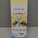 Grow Lights for Indoor Plants,80 LED Plant Lights with Full Spectrum & Red Blue Spectrum, 10 Dimmable Level, 3/9/12H Timer,3 Switch Modes, Adjustable Gooseneck,4 Heads Clip-On