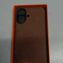 SHIELDON Top Grain Crazy Horse Leather Case for iPhone 16 6.1", Compatible with MagSafe, [Camera Button Updated], Magnetic Wireless Non-Slip Shock-Absorbent Charging Cover - Crazy Horse Dark Brown