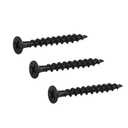 #7x1-1/2 Drywall Screws Coarse Thread Bugle Head Black Phosphate for Drywall, Wood and Furniture 100PCS