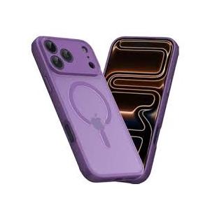 SUPFINE Magnetic for iPhone 17 Case (Compatible with MagSafe)(Military Grade Drop Protection) Translucent Matte Shockproof with Anti-Fingerprint Phone Cover 2025,Blue Purple