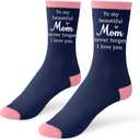 Gifts for Mom Birthday Gifts for Mom Mothers Day Cool Mother Birthday Presents from Daughter from Son 40th 50th 60th 70th Young Moms Elderly Easter Valentines Christmas Xmas Gift Socks (Blue)
