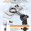 XXZU 74" Magnetic Phone Tripod with Remote & Magnetic Clip for Magsafe,Camera Tripod Stand,Tripod for Phone Camera with Cold Shoe,Compact Phone Tripod for iPhone/Android,Digital Camera Accessory Kits