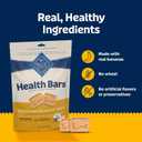 2 x Blue Buffalo Health Bars Crunchy Dog Biscuits, Oven-Baked Dog Treats Made with Natural Ingredients, Bananas & Yogurt, 16-oz Bag (EXP 07/02/26)