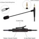 Boom Gaming Microphone Cable Compatible with Game PS4 Xbox One PC Laptop Phone and Sony MDRXB950BT, MDRXB650BT, MDR1000X, MDR100ABN, WH1000XM2, MDR-1A Headphone | with Volume Control and Mute Switch