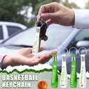 2 x Cunno 12 Pcs Basketball Senior Night Gifts Keychains Silicone Wristlet Keyrings with Motivational Quotes for Class Gifts