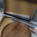 KGPLOME Plant Stand Indoor,Mid Century Walnut Wood Plant Table, Heavy Duty Metal Tall Flower Pot Stand,Modern Round Small Side End Table With Raised Design(12"x17")