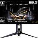 ASUS ROG PG27AQWP-G 27 Inch 20th Edition OLED Gaming Monitor, 26.5-inch, QHD, WOLED, Dual-Mode (QHD@540Hz, HD@720Hz), 0.02ms, 99.5% DCI-P3 Gamut, TrueBlack Glossy