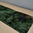 HOLLO STAR 7.5 ft Prelit Pencil Christmas Tree with 400 LED Lights, App Control, Aspen Artificial Christmas Tree, Multi-Color RGBW Lights, 1639 PE & PVC Branch Tips, Skinny Xmas Tree, for Home, Party