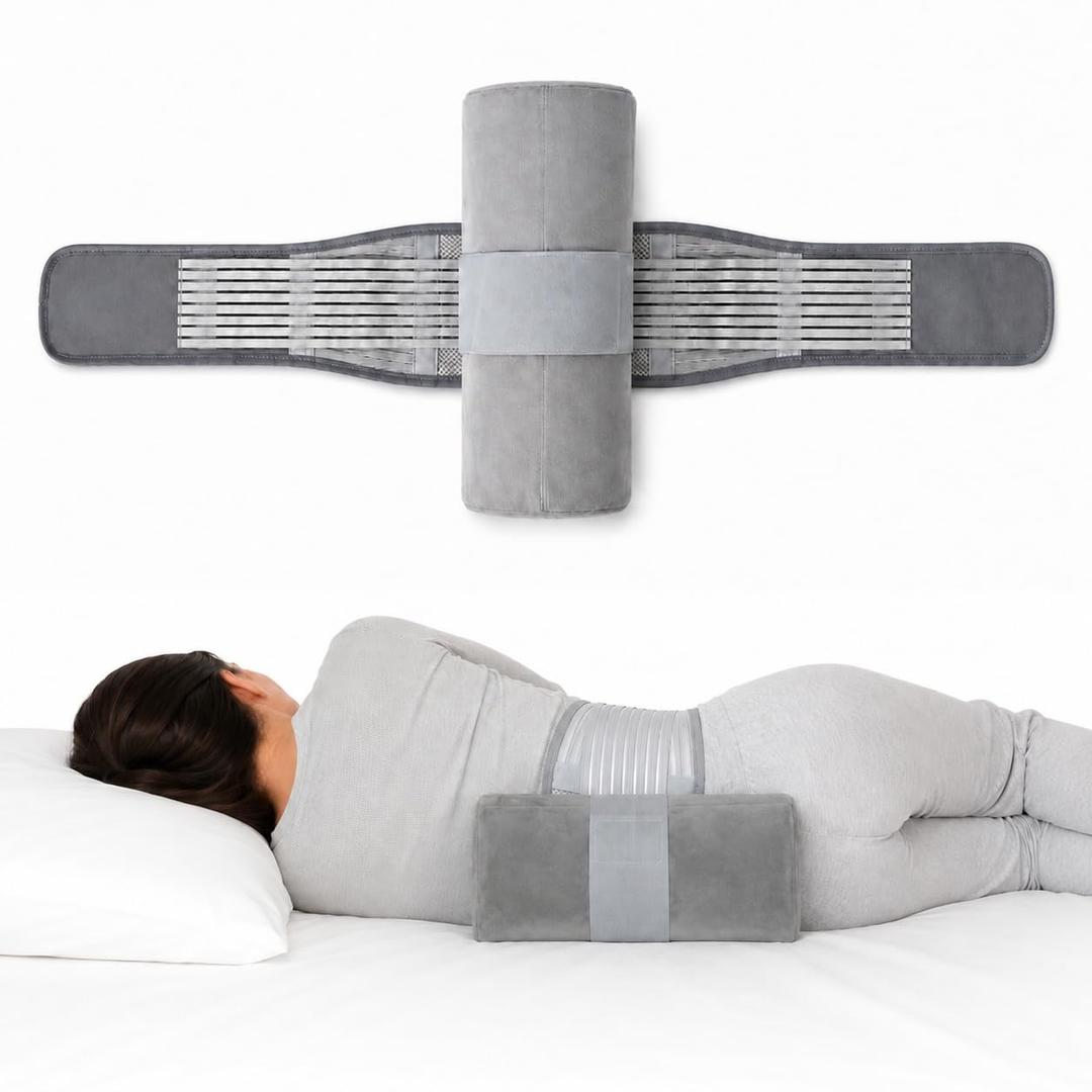 SJFFDP Side Position Trainer Belt, Anti Snoring Device, Prevent Back Sleep (L)